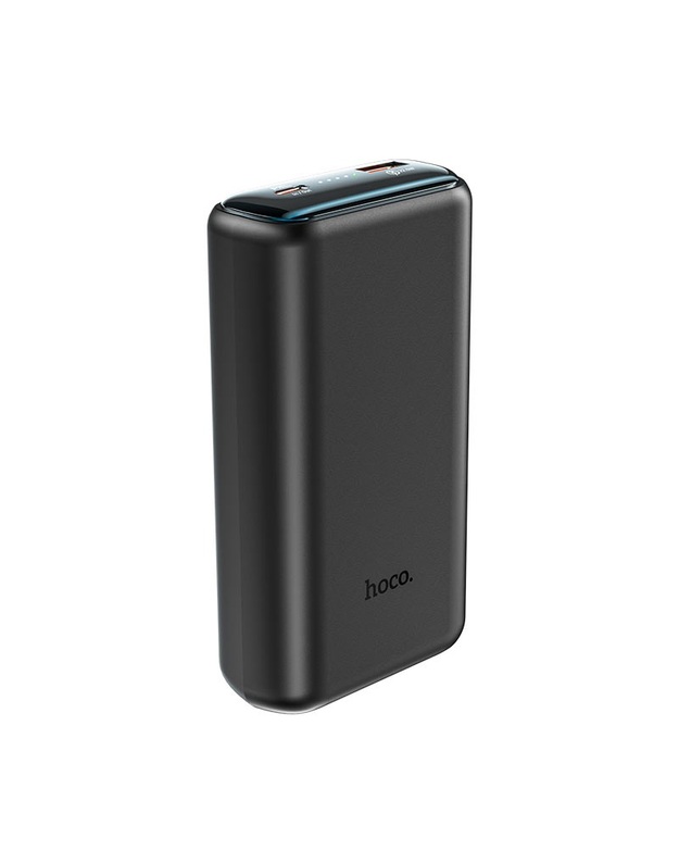 Išorinė baterija Power Bank Hoco Q1A Type-C PD 20W+Quick Charge 3.0 (3.0A) 20000mAh juodas