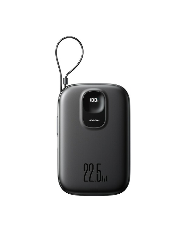 Išorinė baterija Power Bank Joyroom JR-PBF18 22.5W with Lightning cable 10000mAh juoda