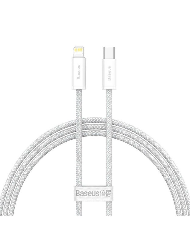 Kabelis Baseus Dynamic iš Type-C į Lightning 20W 1.0m baltas CALD000002