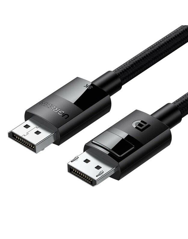 Kabelis Ugreen DP114 DisplayPort 1.4 to DisplayPort 1.4 1.0m juodas