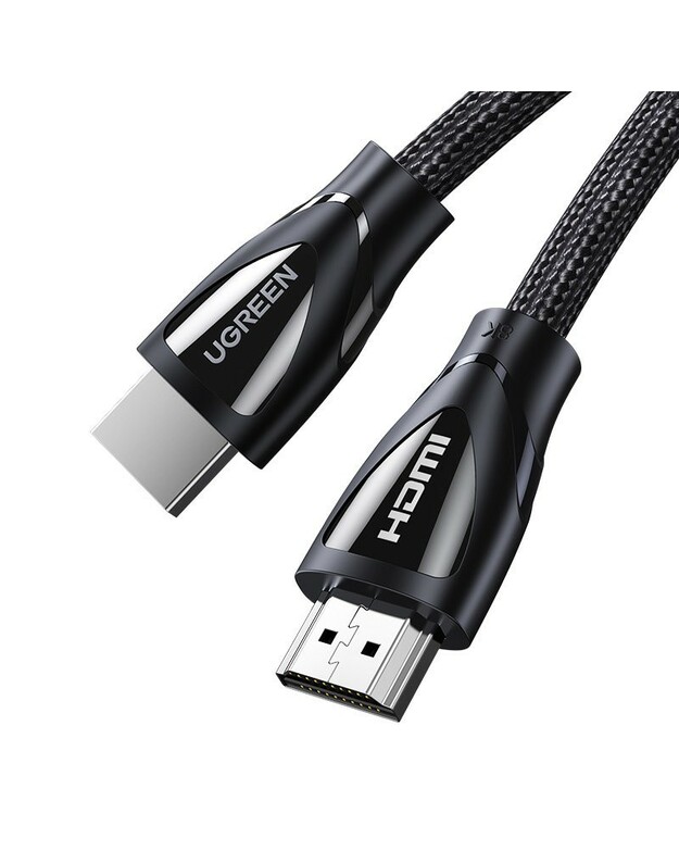 Kabelis Ugreen HD140 HDMI 2.1 to HDMI 2.1 1.5m juodas