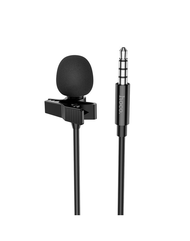 Laidinis mikrofonas Hoco L14 3.5mm juodas