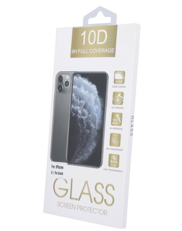 LCD apsauginis stikliukas 10D Full Glue Apple iPhone XR/11 lenktas juodas