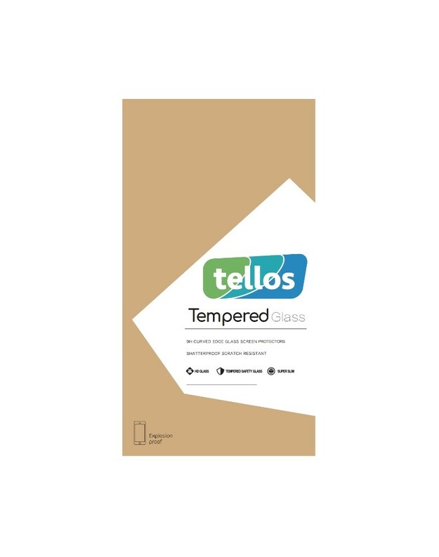 LCD apsauginis stikliukas 2.5D Tellos Apple iPhone XR/11 juodas