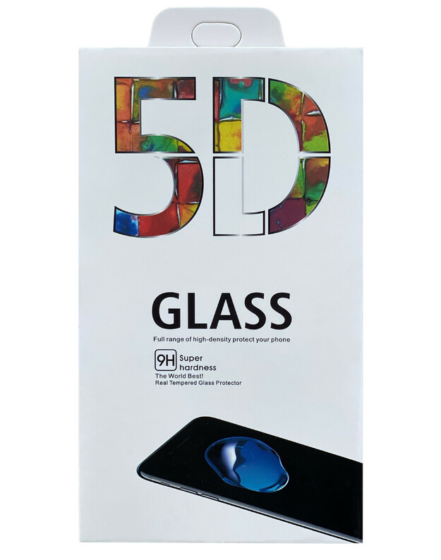 LCD apsauginis stikliukas 5D Full Glue Samsung G975 S10 Plus lenktas juodas su išpjovimu