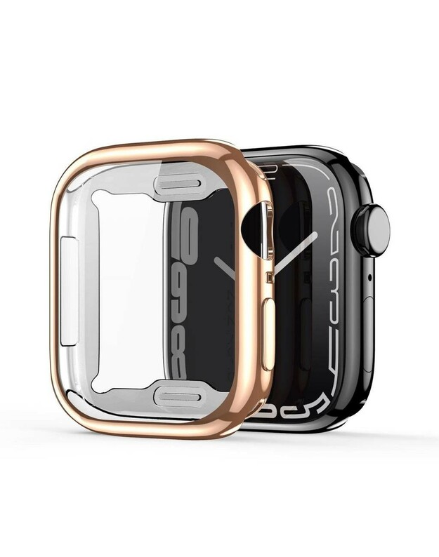 LCD apsauginis stikliukas/dėklas Dux Ducis Samo Apple Watch 40mm rožinis