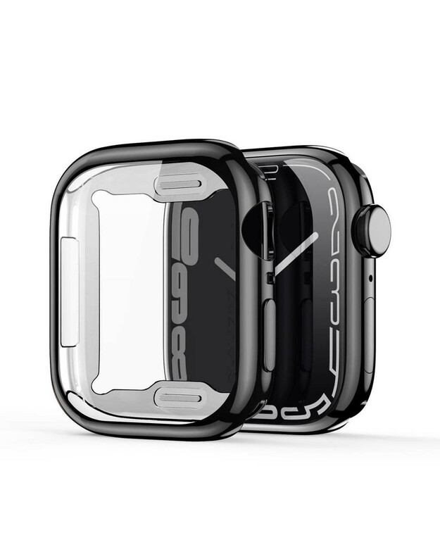 LCD apsauginis stikliukas/dėklas Dux Ducis Samo Apple Watch 41mm juodas