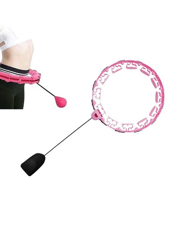 Masažuojantis gimnastikos lankas Smart Hula Hoop HHP008 rožinis
