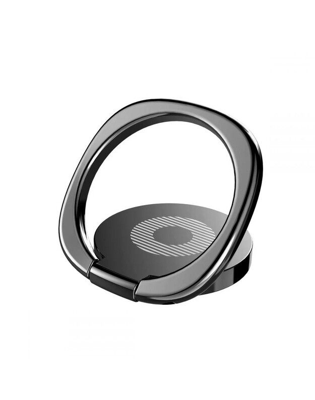 Stovas telefonui Baseus Privity Ring Bracket juodas SUMQ-01