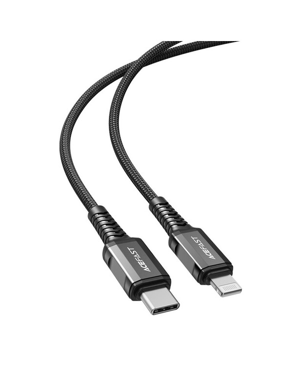 USB kabelis Acefast C1-01 MFi PD30W USB-C to Lightning 1.2m juodas
