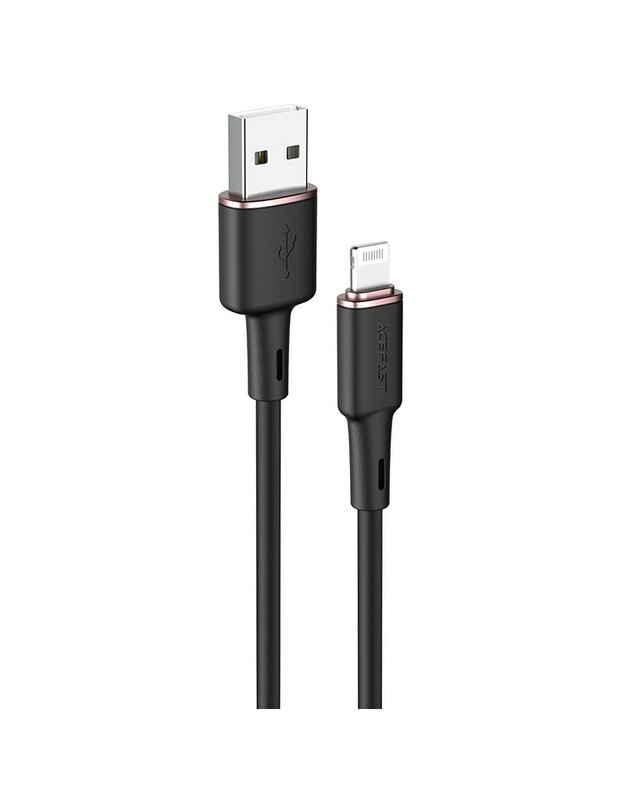 USB kabelis Acefast C2-02 MFi USB-A to Lightning 1.2m juodas