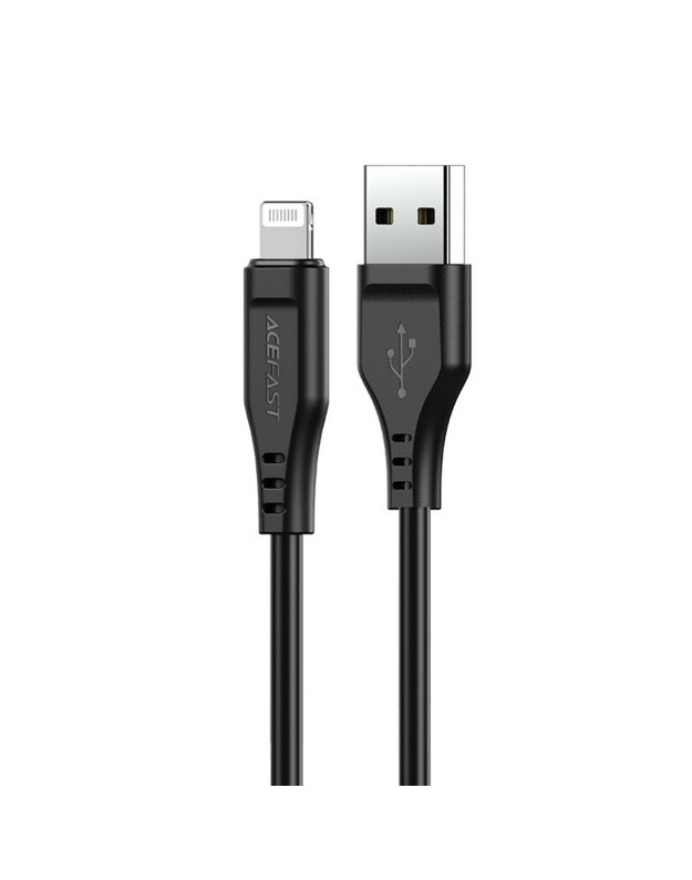 USB kabelis Acefast C3-02 MFi USB-A to Lightning 1.2m juodas