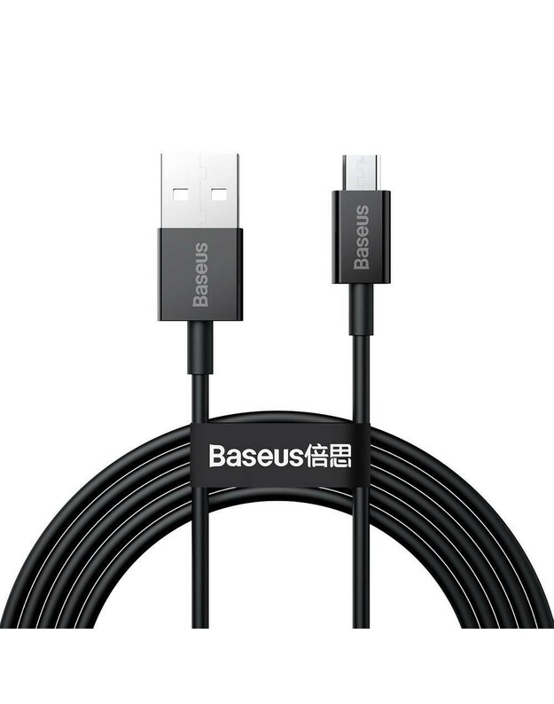 USB kabelis Baseus Superior iš USB į microUSB 2A 2.0m juodas CAMYS-A01