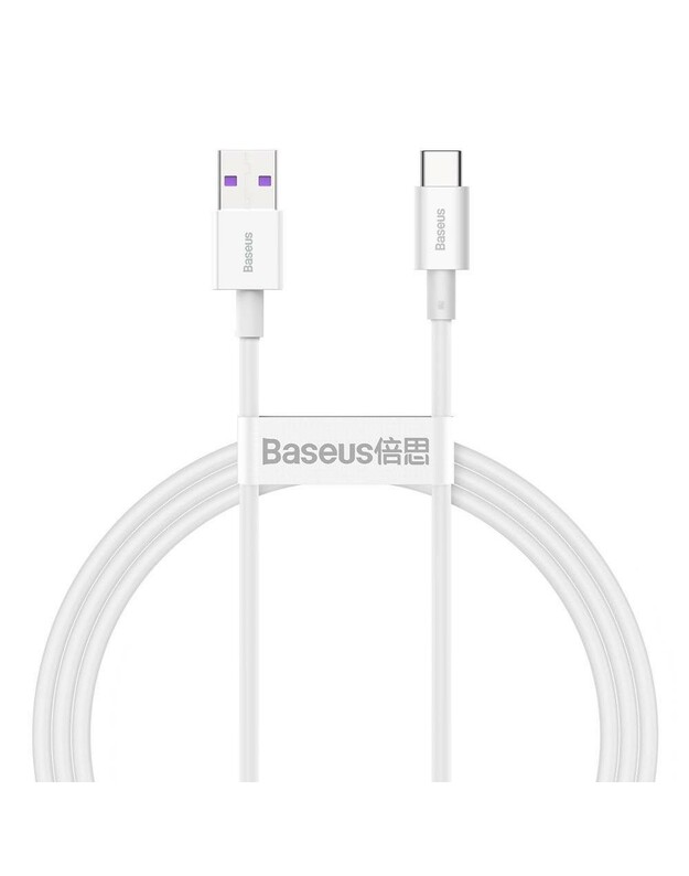 USB kabelis Baseus Superior iš USB į Type-C 66W 1.0m baltas CATYS-02