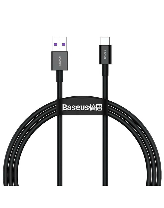 USB kabelis Baseus Superior iš USB į Type-C 66W 1.0m juodas CATYS-01