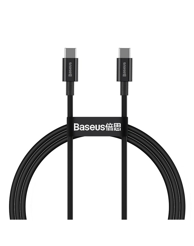 USB kabelis Baseus Superior Type-C 100W 1.0m juodas CATYS-B01