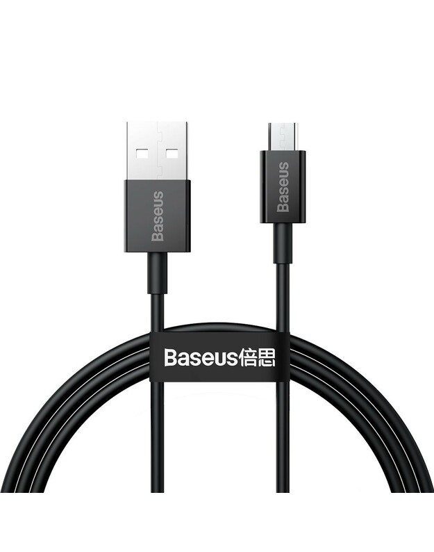USB kabelis Baseus Superior USB-A to MicroUSB 2A 1.0m juodas CAMYS-01