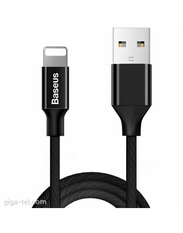 USB kabelis Baseus Yiven USB to Apple Lightning 1.8m juodas CALYW-A01