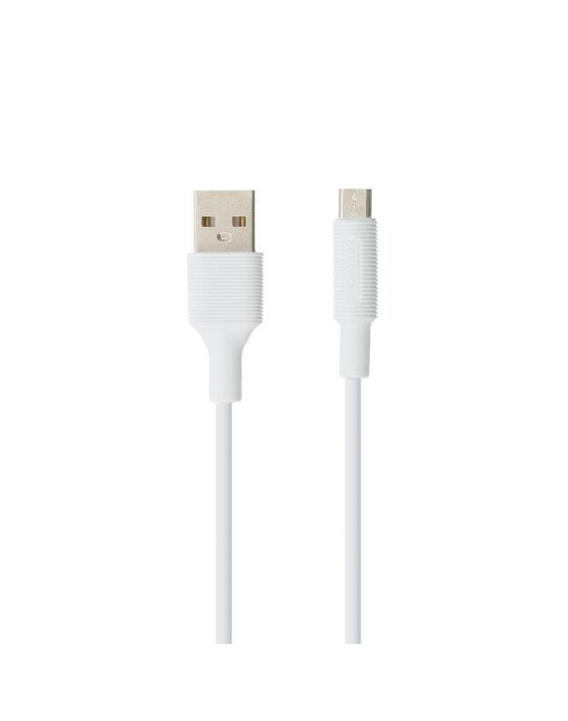 USB kabelis Borofone BX1 microUSB 1.0m baltas