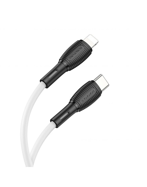 USB kabelis Borofone BX86 Advantage PD Type-C į Lightning 1.0m baltas