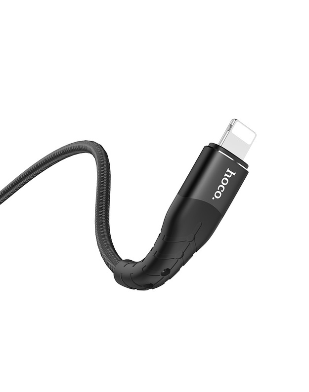 USB kabelis Hoco U64 PD Type-C į Lightning juodas