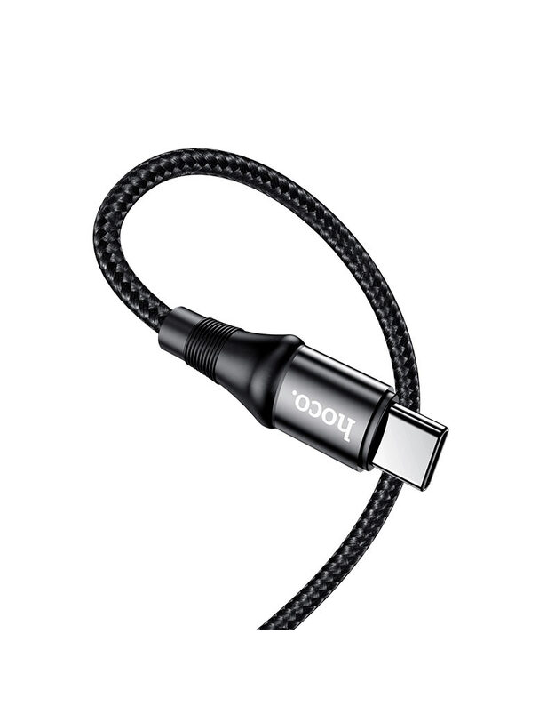 USB kabelis Hoco X50 Exquisito iš Type-C į Type-C 100W 1.0m juodas
