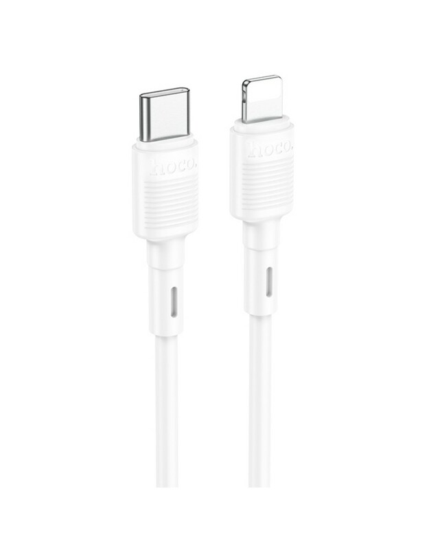 USB kabelis Hoco X83 PD20W Type-C to Lightning 1.0m baltas