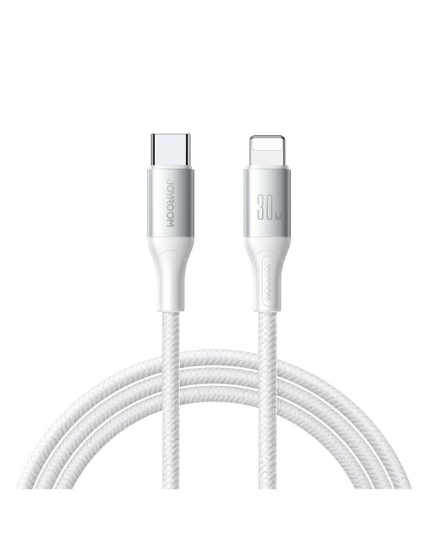 USB kabelis Joyroom S-A28 USB-C to Lightning 30W 2.0m baltas