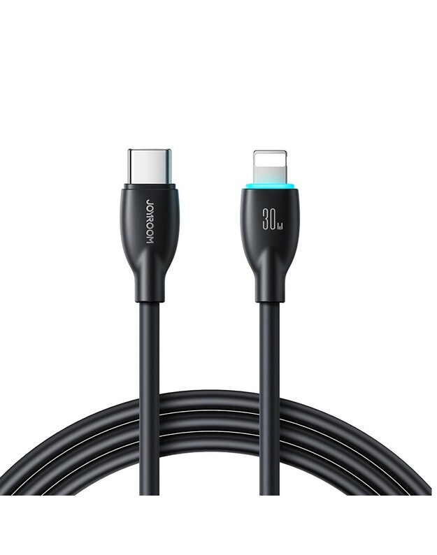 USB kabelis Joyroom S-A30 USB-C to Lightning 30W 1.0m juodas