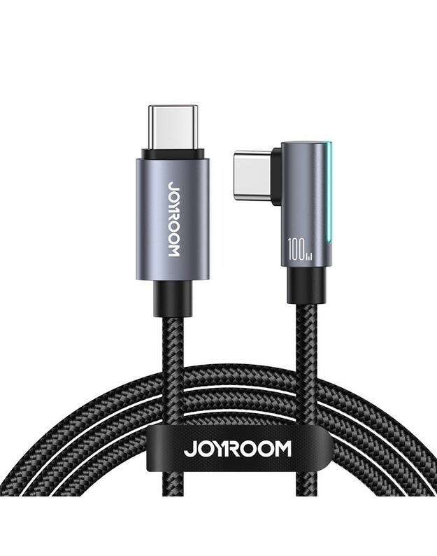 USB kabelis Joyroom S-CC100A17 USB-C to USB-C 100W 1.2m juodas