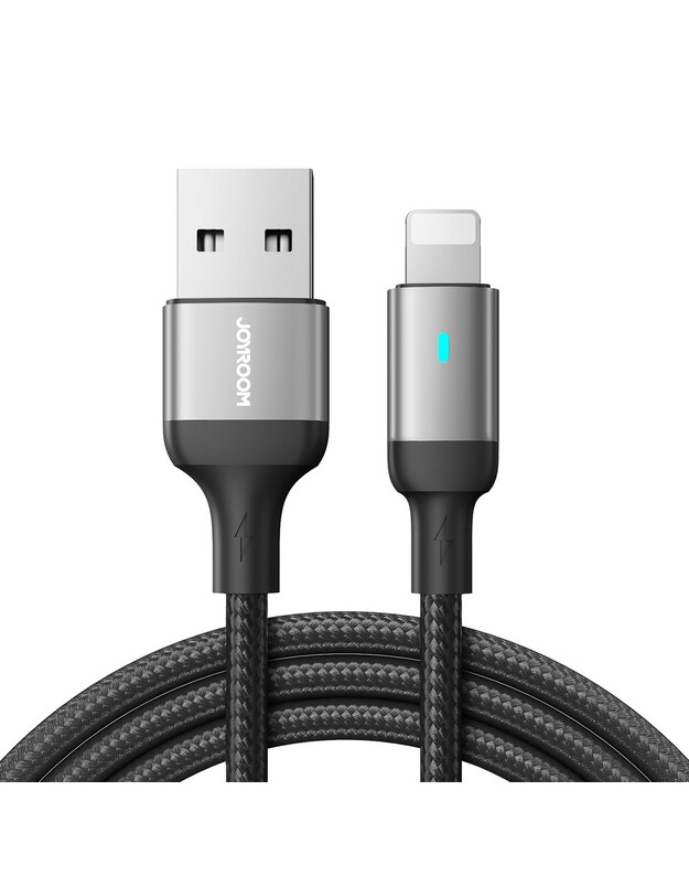 USB kabelis Joyroom S-UL012A10 USB to Lightning 2.4A 1.2m juodas