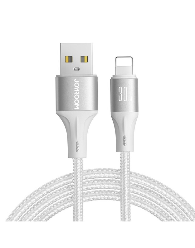 USB kabelis Joyroom SA25-AL3 USB to Lightning 3A 2.0m baltas