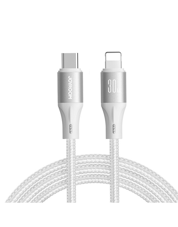 USB kabelis Joyroom SA25-CL3 USB-C to Lightning 30W 1.2m baltas