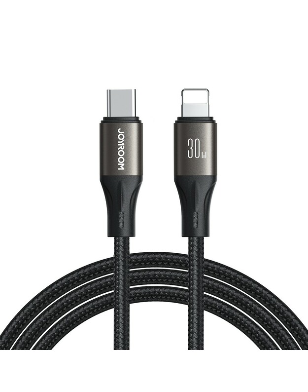 USB kabelis Joyroom SA25-CL3 USB-C to Lightning 30W 1.2m juodas