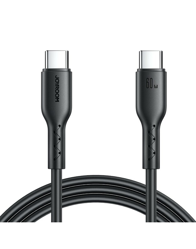 USB kabelis Joyroom SA26-CC3 USB-C to USB-C 60W 1.0m juodas