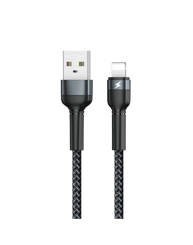 USB kabelis Remax RC-124i USB-A to Lightning 1.0m juodas
