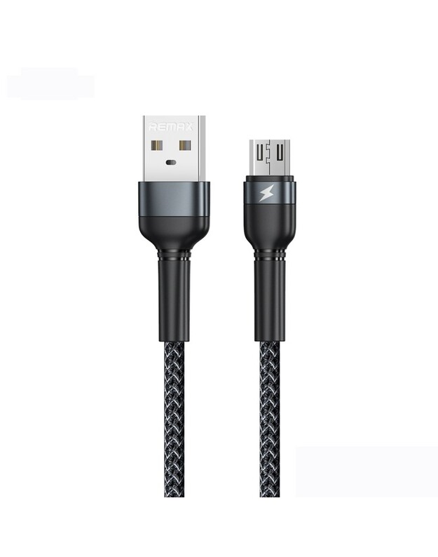 USB kabelis Remax RC-124m USB-A to MicroUSB 1.0m juodas