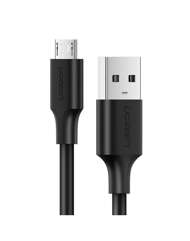 USB kabelis Ugreen US289 USB to MicroUSB 2A 1.0m juodas