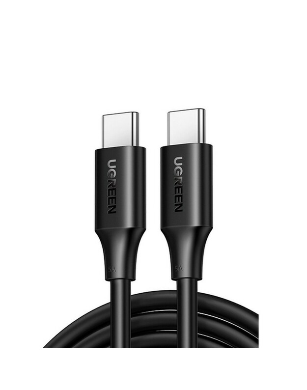USB kabelis Ugreen US300 USB-C to USB-C 5A 100W 1.0m juodas