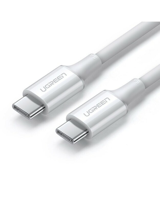 USB kabelis Ugreen US300 USB-C to USB-C 5A 100W 2.0m baltas