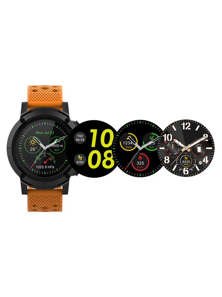 Denver SW-510 black+orange strap
