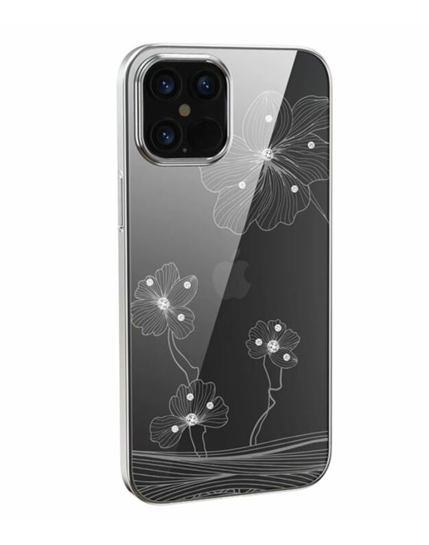 Devia Crystal Flora case iPhone 12 Pro Max silvery