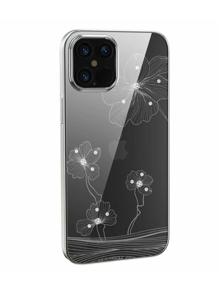 Devia Crystal Flora case iPhone 12 Pro Max silvery