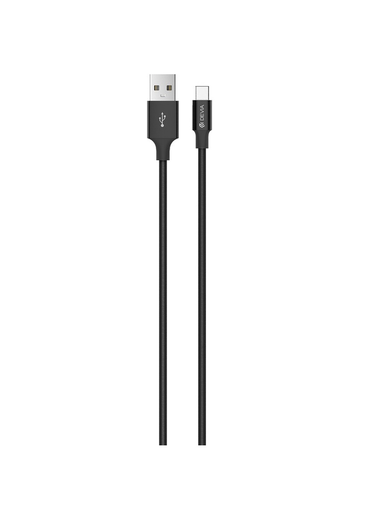 Devia Pheez Series Cable for Type-C (5V 2.4A,1M) black