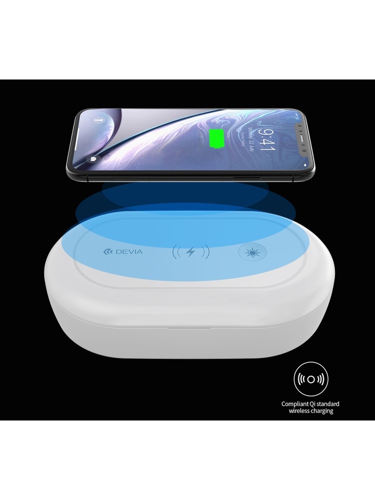 Devia Wireless Charging Disinfection box white