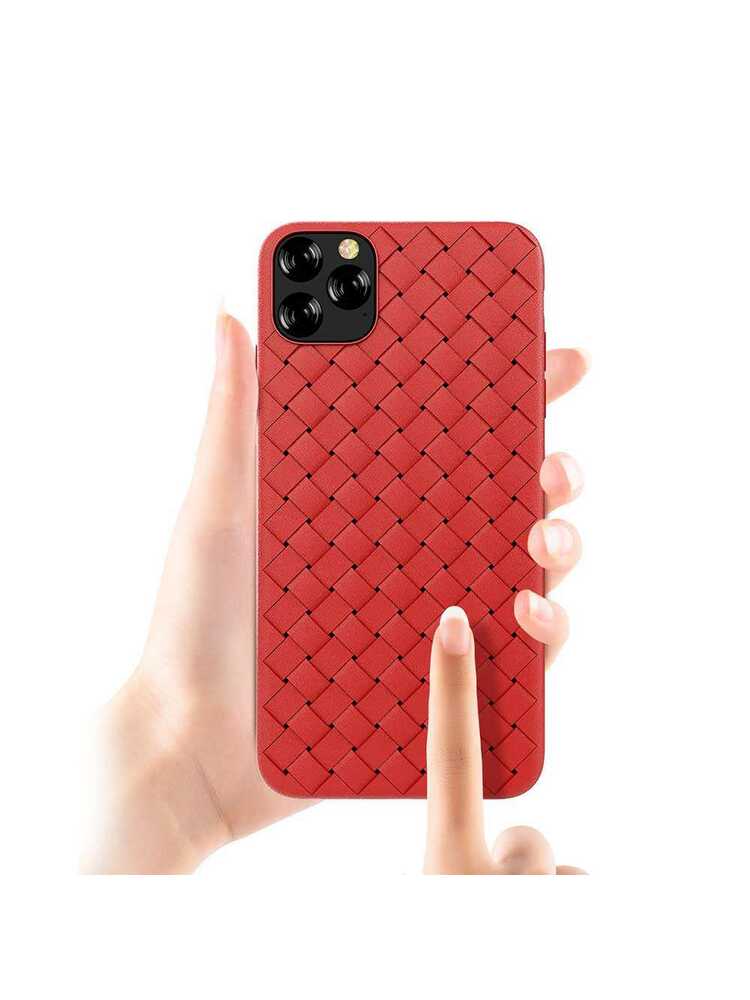 Devia Woven Pattern Design Soft Case iPhone 11 Pro Max red