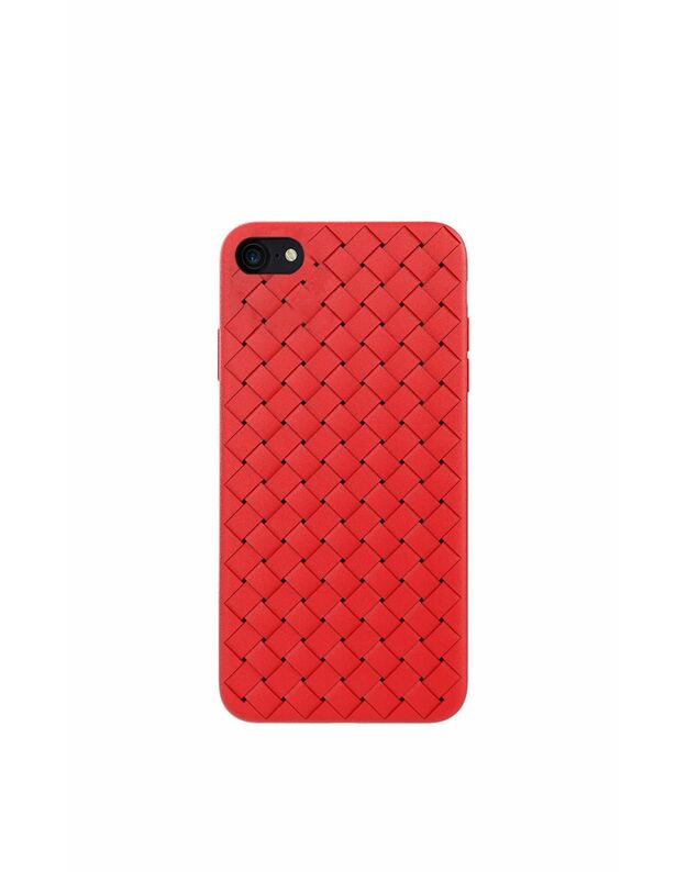 Devia Woven Pattern Design Soft Case iPhone SE2 red