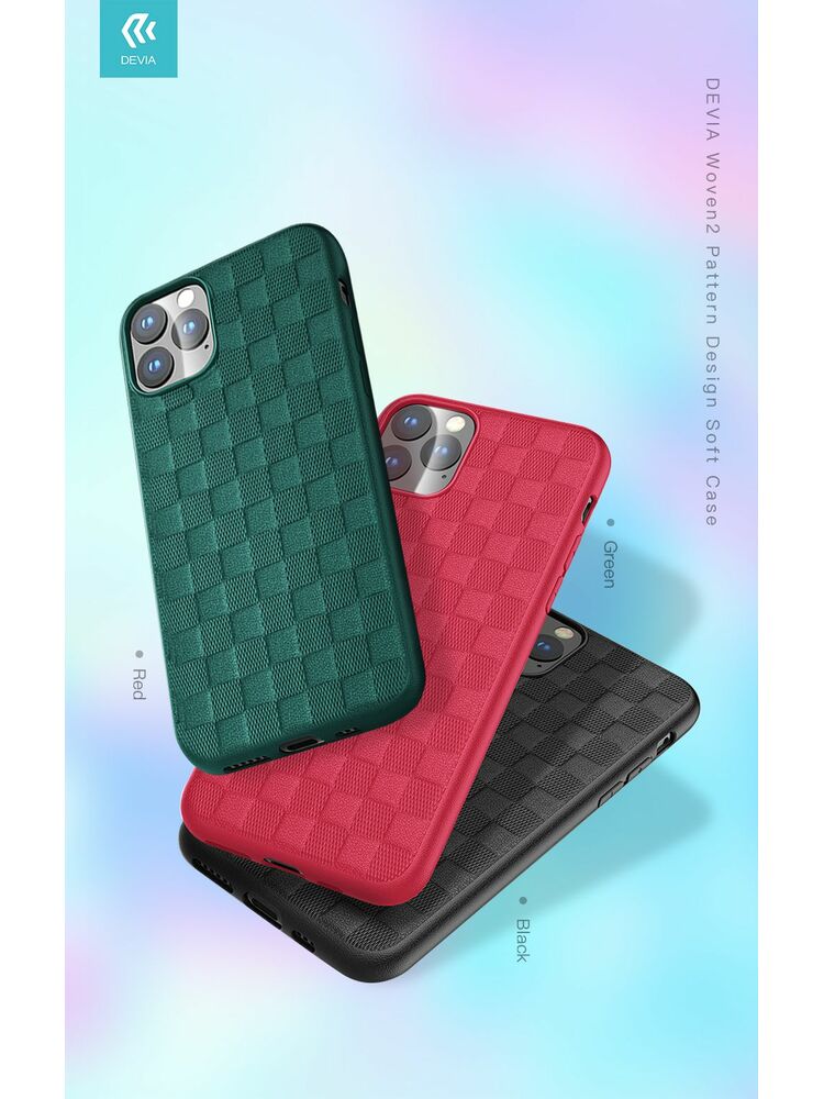 Devia Woven2 Pattern Design Soft Case iPhone 11 Pro green