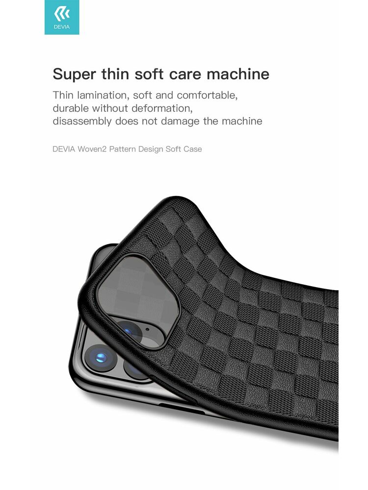 Devia Woven2 Pattern Design Soft Case iPhone 11 Pro Max black