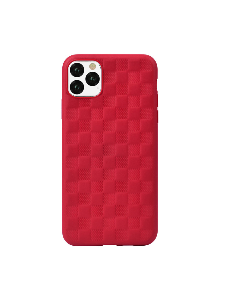 Devia Woven2 Pattern Design Soft Case iPhone 11 Pro Max red